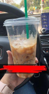 Venti iced brown sugar oat milk espresso