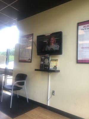 Waiting area tv