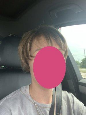 This was the haircut I received.