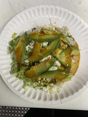 Tostada vegetariana