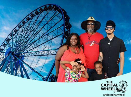 One of our many funny photos from the wheel!