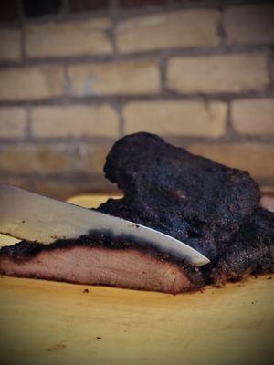 Smoked beef brisket