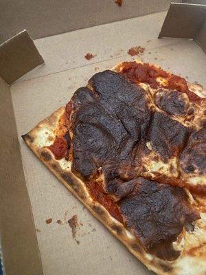 First off it wasn't what I ordered.  Second, you burn one.., don't cook the second all the way.  This suppose to be pizza