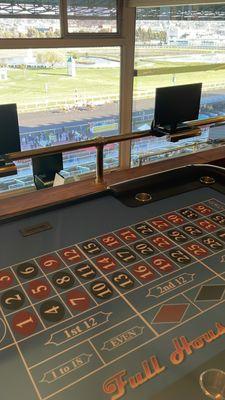 Corporate event at Golden Gate Fields. So much fun! Casino games are only for entertainment and bring extra excitement to the horse racing!