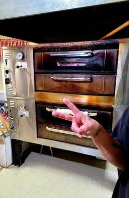 The Amazing KB and the big ol pizza ovens!