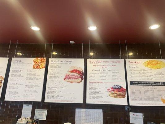 Menu boards