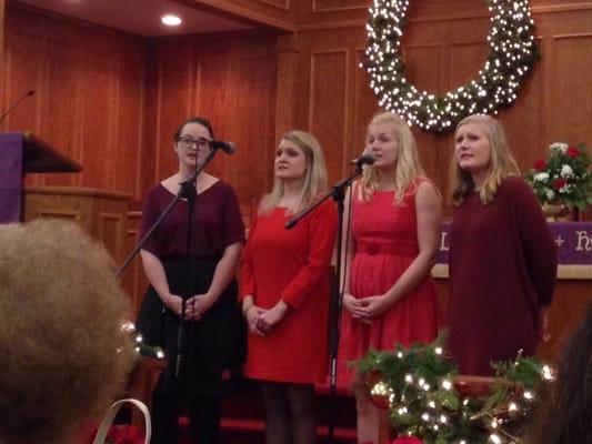 4 talented singers performed at First United Methodist Church.