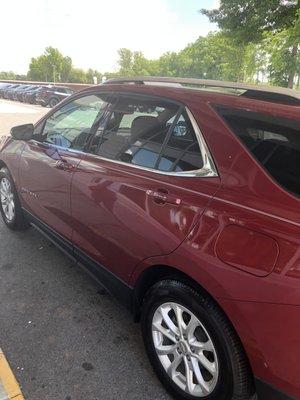 Getting in my new Chevrolet Equinox from Parks Chevrolet Kernersville Nc Thank you Austin Rice