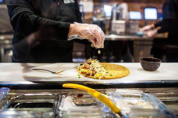 Handcrafted flatbreads and quesadillas