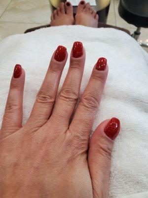 Royal manicure and gel dip