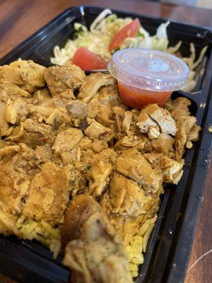 Chicken shawarma & rice