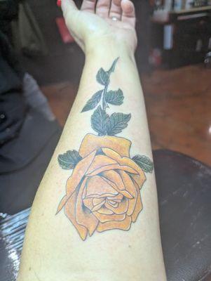 In memory of my amazing mom. She loved yellow roses