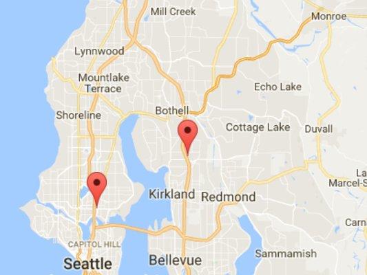 We currently have two locations (Seattle and Kirkland) and will be opening a new location in Federal Way, WA in August, 2017.