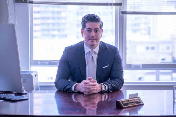 Attorney Joel Garcia. Founder and Trial Lawyer for Garcia Law Group.