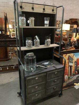 Industrial Bar cart