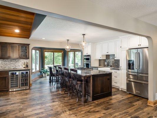 Transitional kitchen remodel.