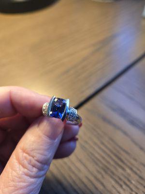 My sapphire pendant made into a ring!