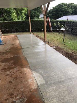 Underpinning (after) new concrete slab/footings and posts