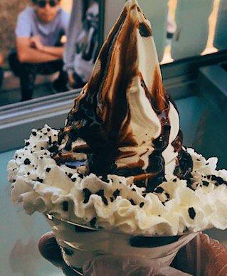 Chocolate sundae.