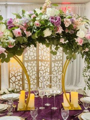 Fresh Floral Wedding Centerpiece