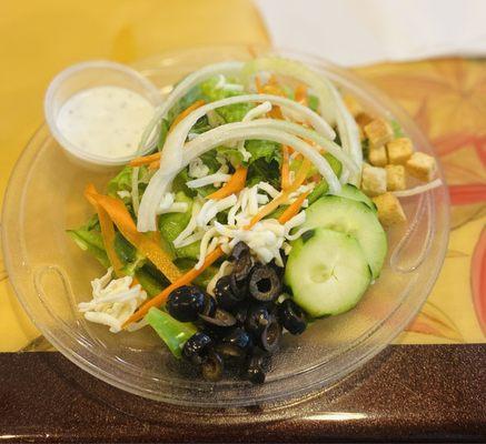 Salad with Ranch Dressing