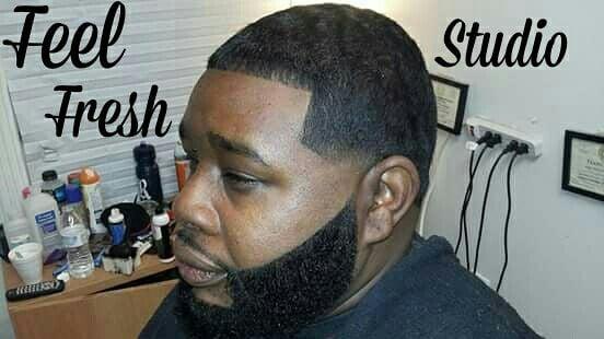 This a wavelength taper fade with shave & beard trim