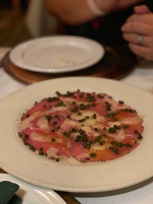 Beef carpaccio