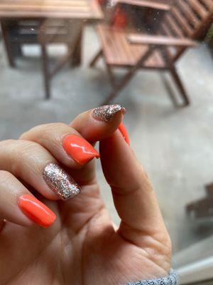 Fat glitter nail and the pinky nail just ain't it.