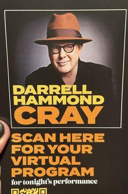 Great show Darrel Hammond is very talented with his autobiography show mix with humor and true story telling brilliant