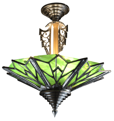 Classic Art Deco Close Ceiling Light