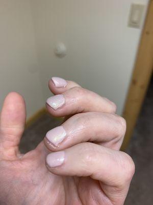 Worst manicure in my life