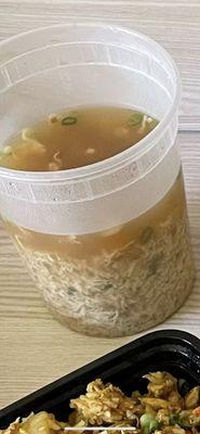 Specially made Egg Drop Soup