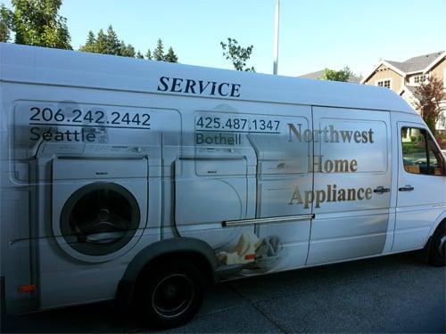 Northwest Home Appliance repair van.