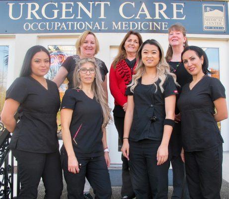 Our amazing team, ready to help you with all your medical needs!