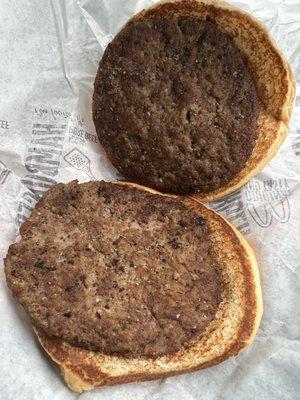 Plain double hamburger