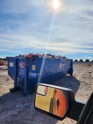 Loved ones desecrated items in the dumpster