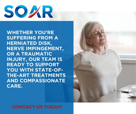 Are you struggling with back or neck pain?  SOAR is here to help!