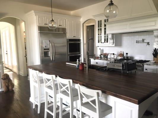 Kitchen countertop, so much better then the ugly marble we used to have!