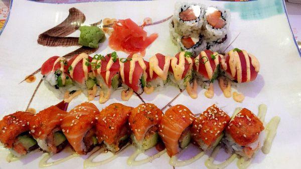 Montauk roll, Fantacy roll and Philadelphia Maki