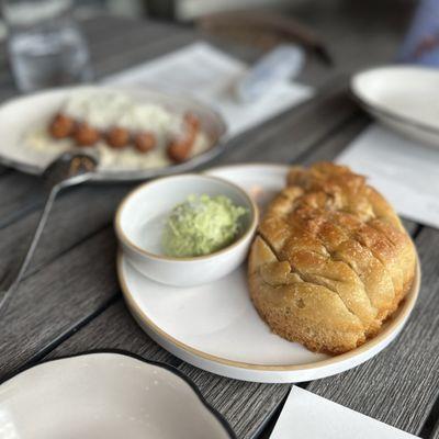 Focaccia and compound butter