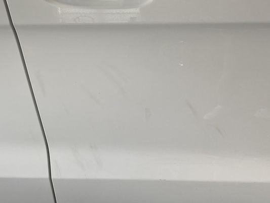 Scratches caused by Mister Car wash on Wilma Rudolph