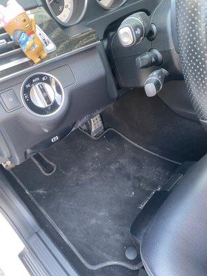 First interior detailing came back with not even vacuumed mat