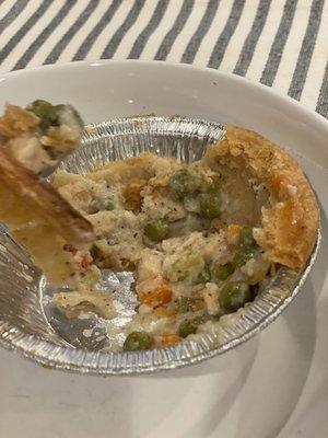 Couldn't stop chicken  pot pie from disappearing. Amazing crust. Hearty and delicious filling.