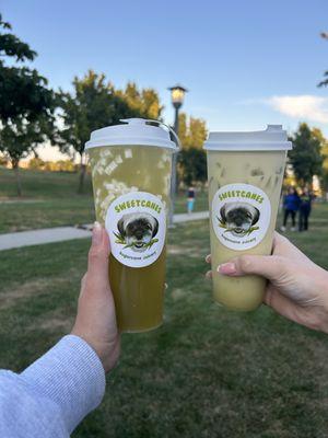 Coconut (left) and Mint Mojito (right)