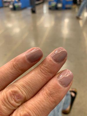 Awful mani gel. You got what you paid for