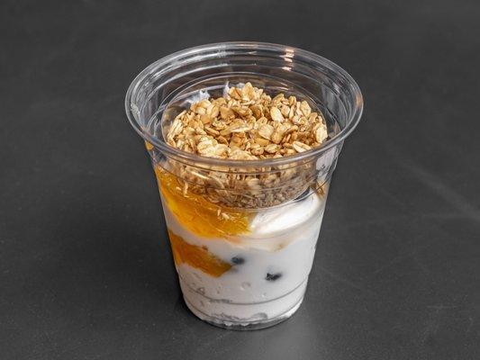 Greek yogurt parfait.