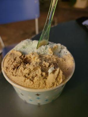 Voted Best gelato  in America  Mint chocolate chip and sea salt caramel for my fave  Yelper