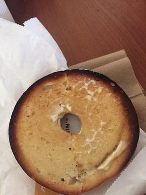 Their version of a "toasted" bagel.