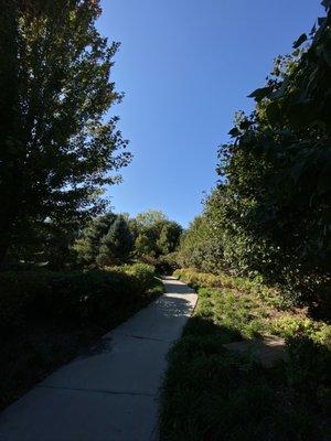 The path behind the apartments is MAGICAL.