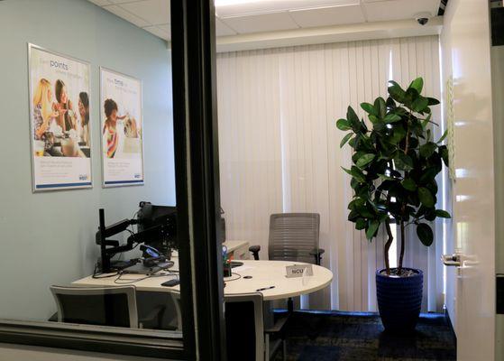 Office at the Credit Union West branch in Arrowhead.